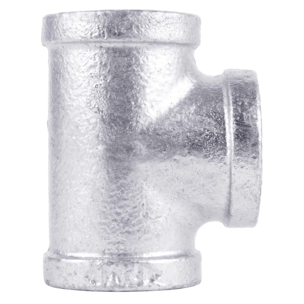B & K STZ Industries 3/8 in. FIP each X 3/8 in. D FIP 3/8 in. D FIP Galvanized Malleable Iron Tee 311UPT-38 - main